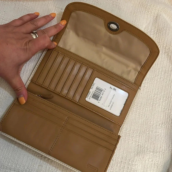 COACH - signature sateen multicolor wallet - NWT - Picture 3 of 9